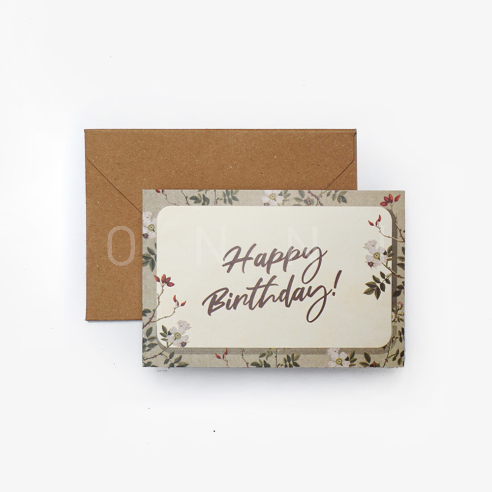 Happy Birthday On Flower ONNI